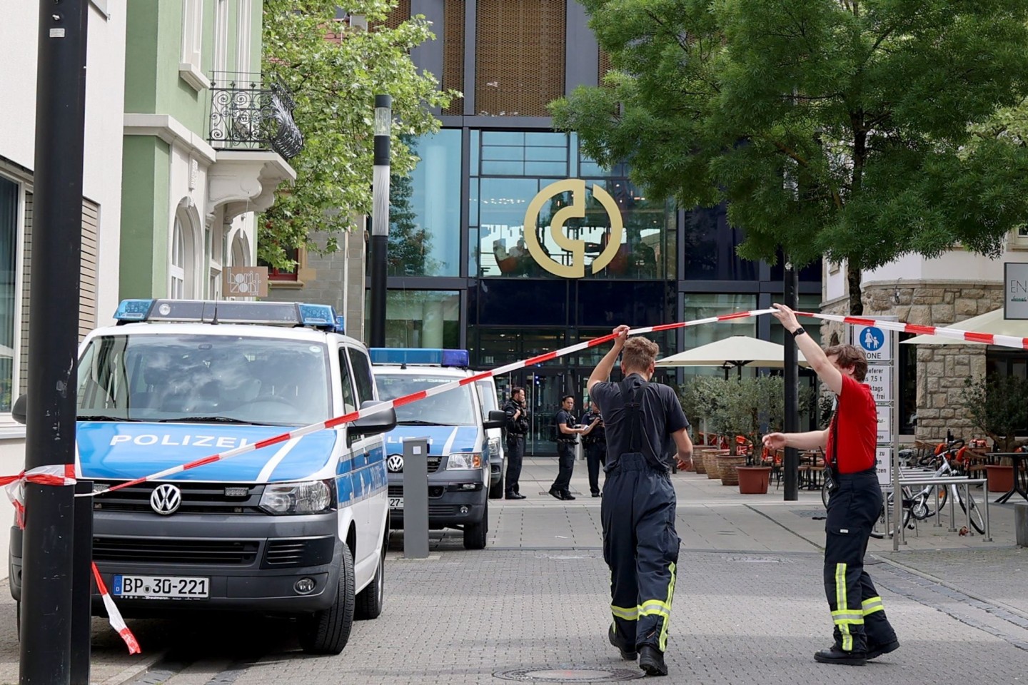 Die Singener Innenstadt wurde abgesperrt.