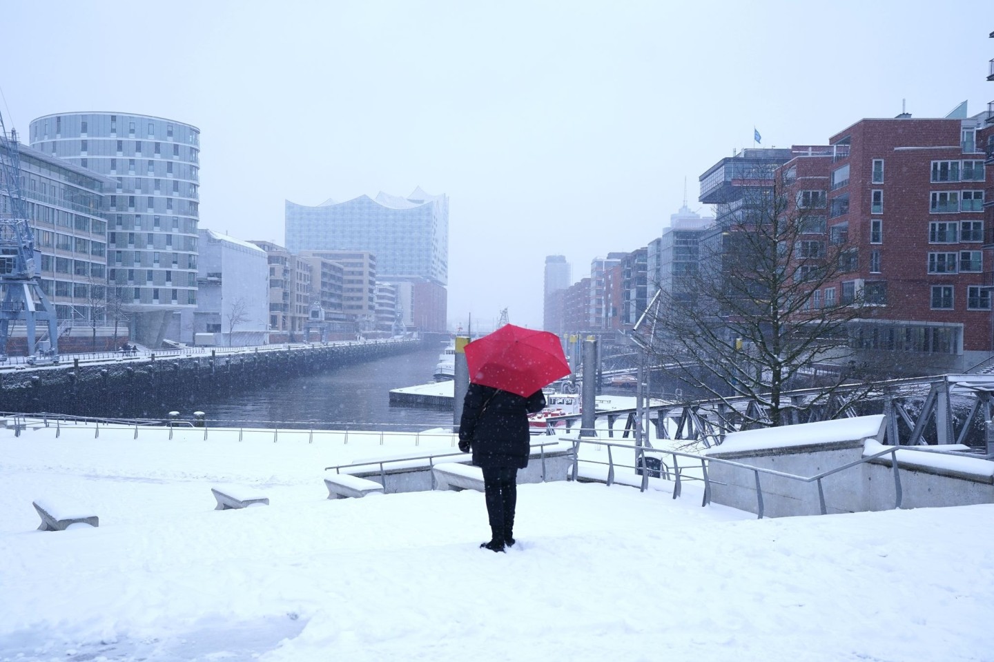 Das Winterwetter verabschiedet sich langsam.